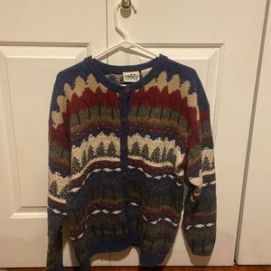 Vintage 90s northern reflection cardigan